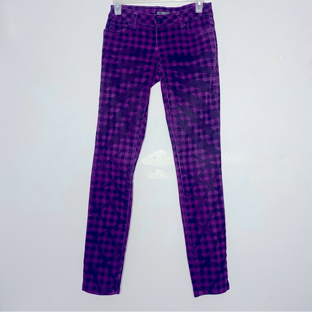 ZD | Women's Purple Checkered pants/jeans Size 3